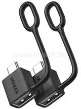 UGREEN adapter 2db (Type-C - USB aljzat, OTG, adatátvitel és töltés) FEKETE (UGREEN_65560) (UGREEN_65560)