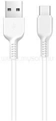 hoco. X20 adatkábel USB - Type-C, 300cm, FEHÉR (HOCO_X20_TYPE-C_3M_W) (HOCO_X20_TYPE-C_3M_W)
