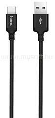 hoco. X14 adatkábel USB - Type-C, 200cm, FEKETE (HOCO_X14_TYPE-C_2M_B) (HOCO_X14_TYPE-C_2M_B)
