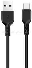 hoco. X20 adatkábel (USB - Type-C, gyorstöltő, 300cm, törésgátló) FEKETE (HOCO_X20_TYPE-C_3M_B) (HOCO_X20_TYPE-C_3M_B)