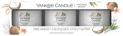 Yankee Candle Комплект Coconut Beach - Ароматна свещ, 3 х 37 g (5038581130446)