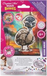 Craft Buddy Set de broderie cu diamante Craft Buddy - Crystal Art Buddies: Emu, 7 piese (CBCAFGR-31GEN055)