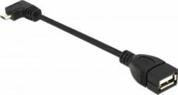 Delock Cablu Delock OTG USB 2.0 la micro USB-B in unghi 11cm (83104)