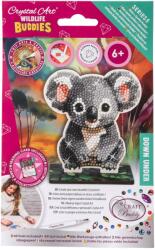 Craft Buddy Set de broderie cu diamante Craft Buddy - Crystal Art Buddies: Koala, 7 piese (CBCAFGR-31GEN057)
