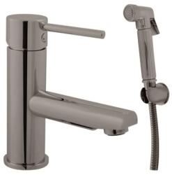 RAV SLEZÁK Bidé csaptelep RAV SLEZÁK Seina bidé zuhannyal kefélt metal szürke SE946.0/1MGK (SE946.0/1MGK)