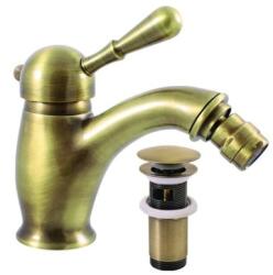 RAV SLEZÁK Bidé csaptelep RAV SLEZÁK Labe leeresztőszeleppel régi sárgaréz L445.5SM (L445.5SM)