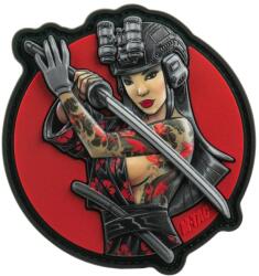 M-Tac Patch - emblemă M-Tac Tactical Girl No. 3 3D PVC - Black