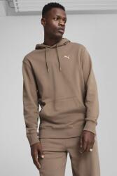 PUMA Puma, Kenguruzsebes pulóver húzózsinóros kapucnival, Tevebarna, XL (629647-93-XL)