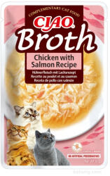 Inaba Foods INABA Ciao Broth - kiegészítő macskáknak csirke és lazac ízű húslevesben 40g
