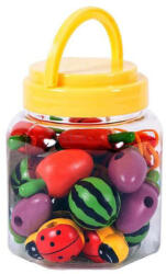  Fűzhető fa gyümölcs készlet - jatek-auto