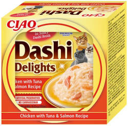 Inaba Foods Dashi Delights tálka macska jutalomfalat csirke&tonhal&lazac 70g