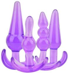 Loving Joy Dopuri Anale Set pentru Antrenament Violet 4 Marimi Ideal pentru Incepatori