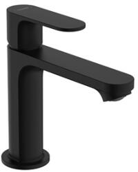 Hansgrohe Rebris S 110 egykaros mosdócsaptelep automata lefolyógarnitúrával, matt fekete (HG-72517670)