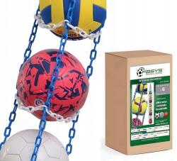 FBSYS Labdaakasztó, 8 db labdához, kék-fehér (fbsys-x8-niebiesko-biały)