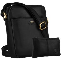 ZELLIA Peterson Férfi Bőr Oldaltáska PTN 720E-OPU-6873 Black - Fekete (ZLK-ptn-720eopu6873-b-29399208)