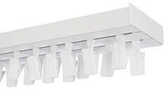 AFK AFK Műanyag mennyezeti függönysín szett (2 soros) csipesszel, fehér - 250 cm (5901554639010)