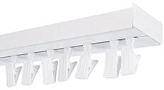 AFK AFK Műanyag mennyezeti függönysín szett (1 soros) csipesszel, fehér - 300 cm (5901554638945)