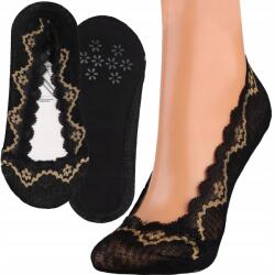 Moraj rövid női zokni alacsony bokazokni balerina Abs Csipke 38-41 (CDB300-011 CZARNE)