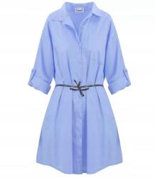 Agrafka Hosszú ing, rúzs, basic pamut, kék, 3/4-es ujjú (5902601712427)