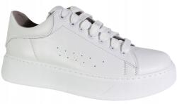 Verano 25-692 Női Sneakers Félcipő, Size 38, fehér, valódi bőr (25-692)