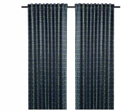 IKEA Skogssvingel Fényzáró függöny, pár, kék/zöld, Size 145x300cm, 2db (105.515.05)