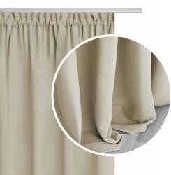Spod Igły i Nitki Hold szalagfüggöny, 140×270cm, sötétítő, bézs (Zasłona do salonu sypialni)