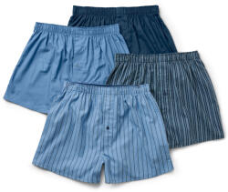 Tchibo - 4 flanel boxeralsó - férfi - méret M/5 - kék/csíkos