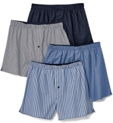 Tchibo - 4 szövött boxeralsó - férfi - méret S/4 - kék/csíkos