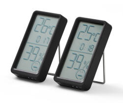 Tchibo - 2 digitális páratartalom- és hőmérő - fekete