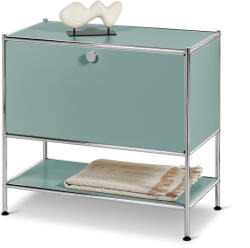 Tchibo - /Cn3 fém komód 1 lenyíló ajtóval - zöld