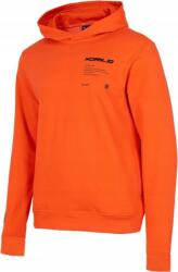 4F Férfi Kapucnis Pulóver, narancssárga, Size S (5903609283001)
