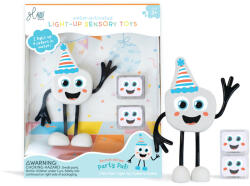 Glo Pals Party Pal figurakészlet és 2 szenzoros fénykocka vízhez (GPCHPARTY-Purple)