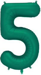 Party Deco 5-ös számú lufi Sötétzöld 86 cm (FB1S-5-012B)