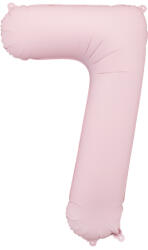 Party Deco 7-es számú lufi Pasztell rózsaszín 86 cm (FB1T-7-081J)