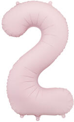 Party Deco 2-es számú lufi Pasztell rózsaszín 86 cm (FB1T-2-081J)