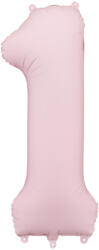 Party Deco 1-es számú lufi Pasztell rózsaszín 86 cm (FB1T-1-081J)