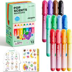 Jarmelo Pop Scents markerek 12 színben (JA99940)