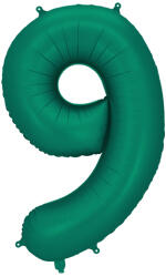 Party Deco 9-es számú lufi Sötétzöld 86 cm (FB1S-9-012B)