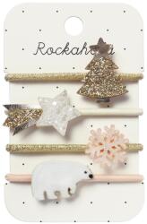 Rockahula Kids Karácsonyi hajgumi arany 4 db (X555)