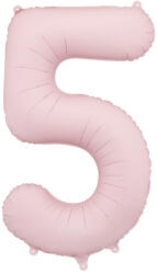 Party Deco 5-ös számú lufi Pasztell rózsaszín 86 cm (FB1T-5-081J)