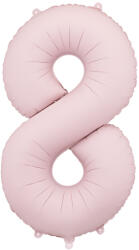 Party Deco 8-as számú lufi Pasztell rózsaszín 86 cm (FB1T-8-081J)