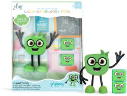 Glo Pals Pippa figurakészlet és 2 szenzoros világító vízkocka (GPCHPIPPA-Green)