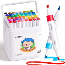 Jarmelo Kétoldalas markerek két hegyes 48 db-os dobozban (JA96987)