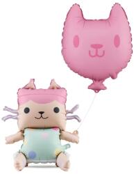Party Deco Baby Cat léggömb 43x46 cm és 35x37 cm (FB319)