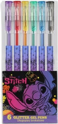 COOLPACK Gél tollak csillogó Stitch Black 6 db (91378PTR)