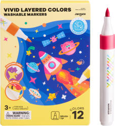 Jarmelo Vivid layered mosható markerek 12 db (JA99674)