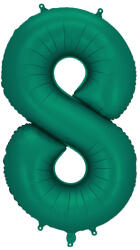 Party Deco 8-as számú léggömb Sötétzöld 86 cm (FB1S-8-012B)