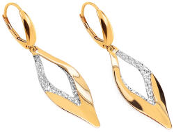 Heratis Forever Arany kétszínű lógó fülbevaló IZ21712