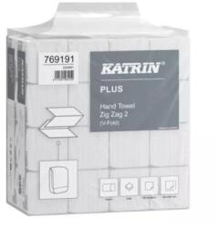 Katrin Hajtogatott ZZ papírtörlők, 2 rétegű, KATRIN Plus szuperfehér, praktikus kiszerelésben (16 csomag x 190 lap)