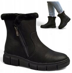 Evento Női Téli Bokacsizma, Size 39, fekete, bélelt (Evento 25BT02-9407 Black)